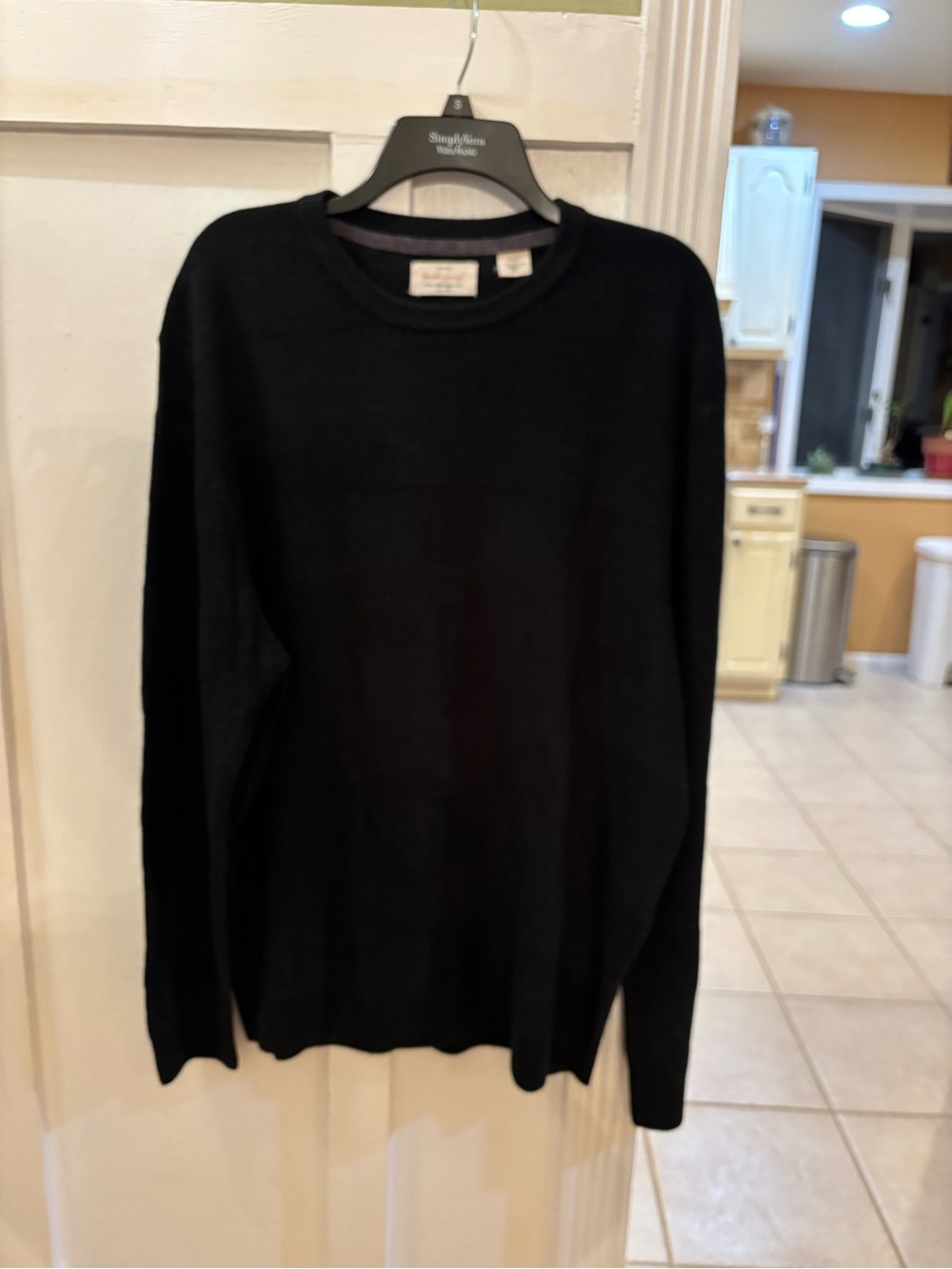 Weatherproof Vintage Black Mens Sweater